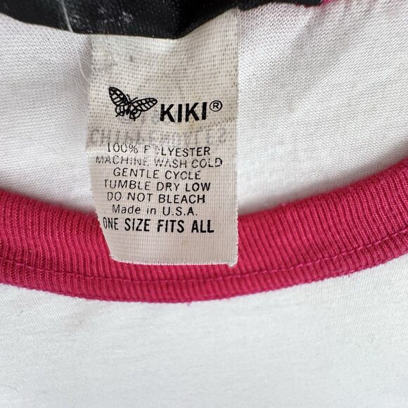 Vintage 90s Chippendales Stripper Sleep Shirt Pink Ringer Tee Single Stitch USA - Picture 11 of 16